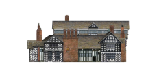 Little Moreton Hall, West & North Elevations