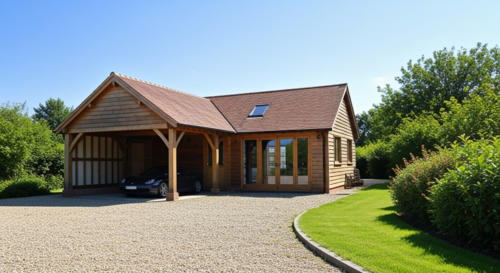 Garage with side office