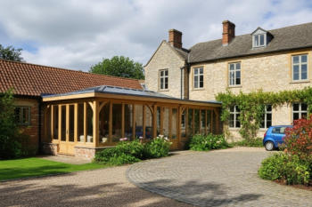 Large Flat Roof Orangery