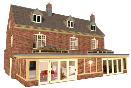 Traditional Flat roof Design