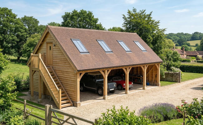 4 Bay Open Fronted Victory Garage