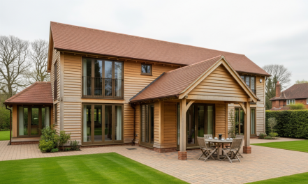 Finished Oak Building