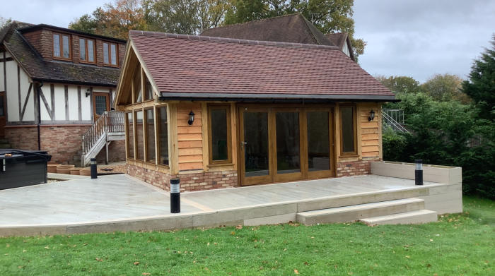 Finished Oak Garden Room