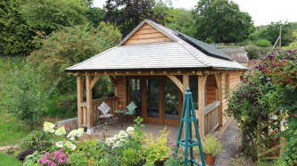 Finished Oak Garden Room