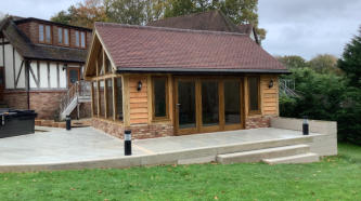 Finished Oak Garden Room