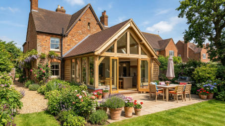 Finished Oak Garden Room