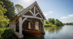 Oak Framed Boat House