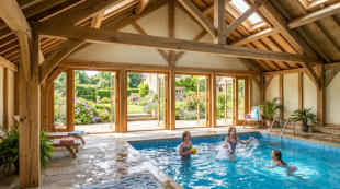 Oak Framed Sauna Building