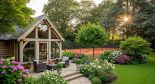 Oak Framed Tennis Building