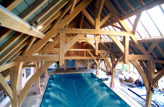 Oak Hammer Beam Trusses