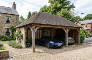 Oak Large Span Garage