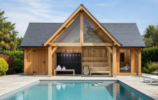 Oak Poolside Changing Rooms