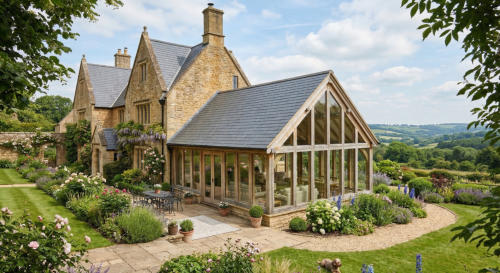 Oak Slated Garden Room