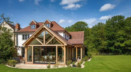 Oak Sun Room with Aluminium Joinery
