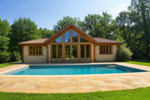 Poolside Oak Structure