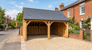 Two Bay Open Garage